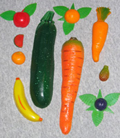 magnets - fruits & vegetables
